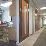 Office tour of hallway and examining room 