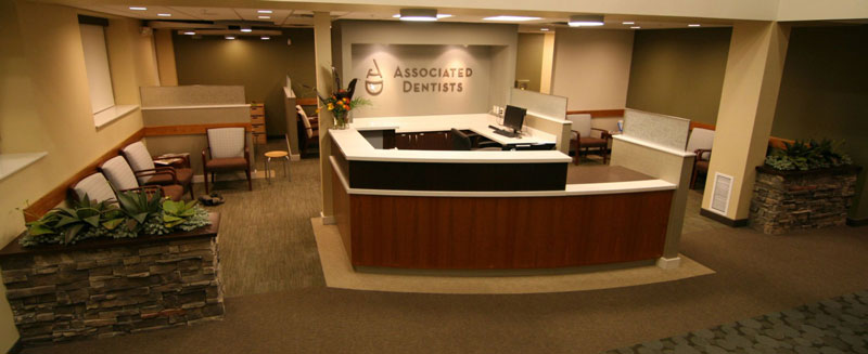Front desk with patient seating