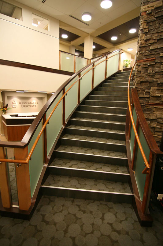 Stairs to top floor